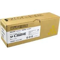 Ricoh Toner 408187 (SP C360HE) Geel Hoge capaciteit