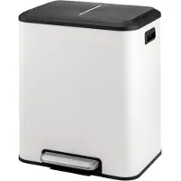 Core Pedaalemmer 30 Liter - Pedaalemmer - Prullenbak 30 Liter - Softclose-deksel - Wit - 34cm x 43cm x 50cm