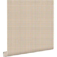 ESTAhome behang ruitjes bruin - 50 x 900 cm - 132147