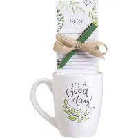 Kangaro Eccolo giftset - mok 580ml met notitieblok en pen - It's a good day - EC-HC102D