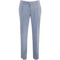 Born with Appetite Lichtblauwe pantalon slim fit