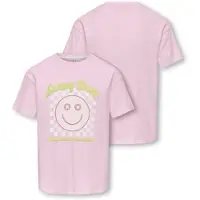 ONLY KIDS GIRL T-shirt roze Meisjes Katoen Ronde hals Printopdruk - maat 122/128