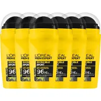 L'Oréal Paris Men Expert Invincible Sport Deodorant Roller - 96U anti-transpirant - 50ml - x6