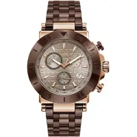 Gc Analoog horloge 'One Sport' bruin / goud