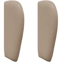 vidaXL Hoofdbord oor Tan 40 x 23 x 6 cm PVC