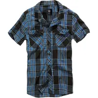 Brandit Overhemd 'Roadstar' blauw / zwart