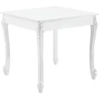 En.casa Eettafel voor 2 personen, keuken, landelijke stijl, wit, eettafel, tafel, eetkamer, MDF, 76x80x80 cm, []