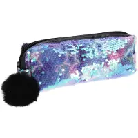 Nobrand Etui met Pailletten en Pompom