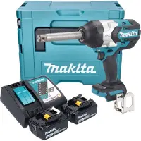Makita DTW 1005 RGJ accu slagmoersleutel 18 V 1360 Nm 3/4" borstelloos + 2x oplaadbare accu 6.0 Ah + lader + Makpac