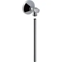 Geberit hoekstopkraan G 1/2'', met buis en rozet: chroom / glanzend, 215085211