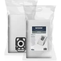 SQOON Stofzuigerzakken Geschikt voor Nilfisk Elite / King / Extreme - Vervangt Model 107412688 - High Filtration met Uitblaasfilter - 10 Stuks
