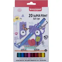 Bruynzeel Kids - Super Point viltstiften - 20 stuks