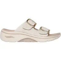 SKECHERS GO WALK ARCH FIT 2.0 SANDAL-C Dames Sandalen - Naturel