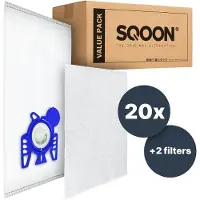 SQOON Stofzuigerzakken Geschikt voor Miele GN, classic C1 complete C2/C3 + 2 filter - 20 Stuks