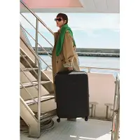 Create - Harde polycarbonaat koffer met TSA-slot en multidirectionele wielen - Zwart - Check-in L - LUGGAGE STUDIO