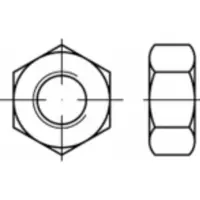 Toolcraft TO-5435436 Zeskantmoeren M24 25 stuk(s)