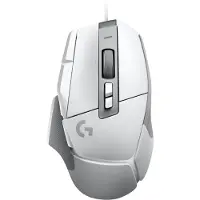 Logitech G G502 X gamingmuis + G240 gamingmuismat van stof, rechts, optisch, USB type A, 25600 DPI, wit