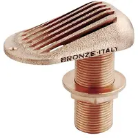 Maestrini 2 1/2´´ Thru-hull With Drain Strainer Goud