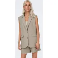 ONLY Gilet 'LINDA' greige