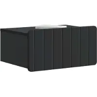 vidaXL Muurbevestigde Nachttafel 2 st Zwart 49 x 34,5 x 24 cm