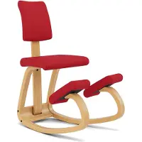 Varier Variable Plus Balansstoel Rood/Lichtbruin Tonal