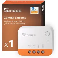 Sonoff Slimme schakelaar | 6A | Geen nuldraad | Wit | Zigbee