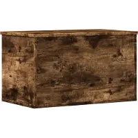 vidaXL Opbergbox 60x35x35 cm bewerkt hout gerookt eikenkleurig