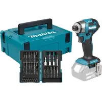 Makita DTD173ZJX2 LXT 18V Li-ion Accu Slagschroevendraaier Body In Mbox Incl. Bitset - 1/4" - 180Nm