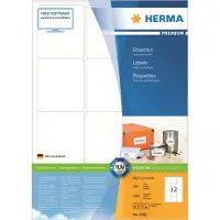 Herma Premium 4266 permanent hechtende etiketten A4 63,5 x 72 mm wit (1.200 etiketten)
