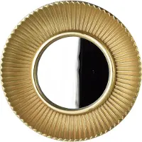 Mondex Spiegel glas Daz Decoratief 28x28x3 goud 1pc