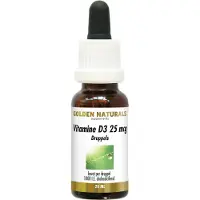 Golden naturals Vitamine D3 25mcg Druppels