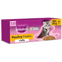 Whiskas Junior Poultryjelly 40x85g Natvoer Voor Katten