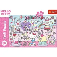 Trefl puzzel Hello Kitty - 300 XXL stukjes - kleurrijke legpuzzel voor kinderen.