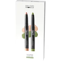 Les Couleurs De Noir Ogen Pakket Eyeshadow Stick Summer Duo 10 Iced Matcha