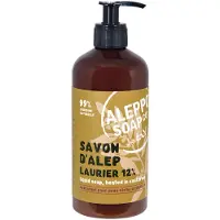 Aleppo Soap Co zeep 12% laurier met pomp 500 ml