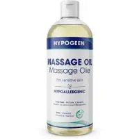 Hypogeen Massageolie - Neutrale Massage Olie voor Gevoelige Huid - Geurloos en Parfumvrij - Met Amandelolie, Jojobaolie en Vitamine E - Professioneel en Thuisgebruik - 500 ml