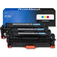 PrintAbout Toner 312A (CF440AM) 3-kleuren Multipack geschikt voor HP