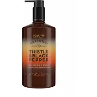 The Scottish Fine Soaps Company Scottish Fine Zeeps Men's Grooming Thistle & Black Pepper All In One Wash Gel - 500ml | Voor Mannen