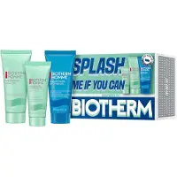 Biotherm Skin Fitness Try-Out Set Voor Mannen: SPLASH ME IF YOU CAN – AQUAPOWER SET, Complete Hydratatie Routine met Aquapower Advanced Gel 20ml, Aquapower Cleanser 40ml, Aqua Fitness Shower Gel 40ml