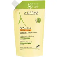 A-Derma Exomega Control Emolliërende anti-jeuk Wasolie | Droge huid met neiging tot atopisch eczeem Refill 500 ml Badolie