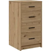vidaXL Dressoir artisanaal eikenkleurig 40 x 41 x 75 cm Bewerkt hout