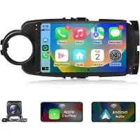 Hexinex Octa-Core autoradio Geschikt voor Toyota Yaris 2012-2017 - Draadloos CarPlay, Android Auto, Android 15, multimediaspeler, 4GB+64GB, +Achteruitrijcamera