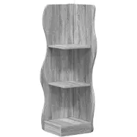 vidaXL Hoekplank Grijs sonoma 34 x 33 x 102 cm Bewerkt hout