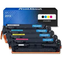 PrintAbout Toner 201X (CF400X) Zwart Hoge capaciteit geschikt voor HP