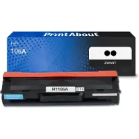 PrintAbout Toner 106A (W1106+1106) Zwart Multipack geschikt voor HP