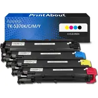 PrintAbout Toner TK-5370K/C/M/Y 4-kleuren Multipack geschikt voor Kyocera