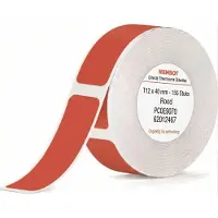 Niimbot - Labels - Etiketten - Geschikt voor D110 - D11 - D101 - 12 x 40 mm - 155 vellen - Rood