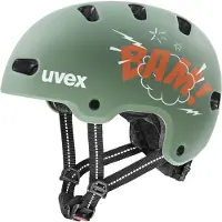 Uvex Kid 4 Style, fietshelm, junior, groen/oranje