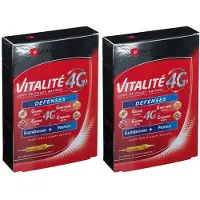 Forte pharma Vitalité 4G Weerstand 2x20x10 ml Drinkbare ampoules