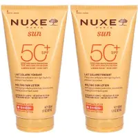 Nuxe Sun Lait Solaire Fondant Très Haute Protection Spf50+ 2x150 ml Crème